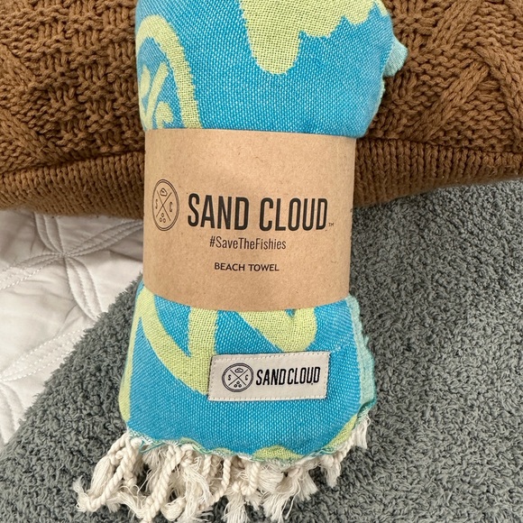 Blue and Green Beach Towel - Picture 1 of 3